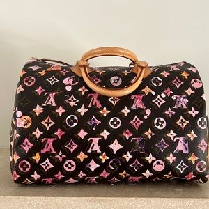 Louis Vuitton Watercolors Speedy 35 by Stephen Sprouse